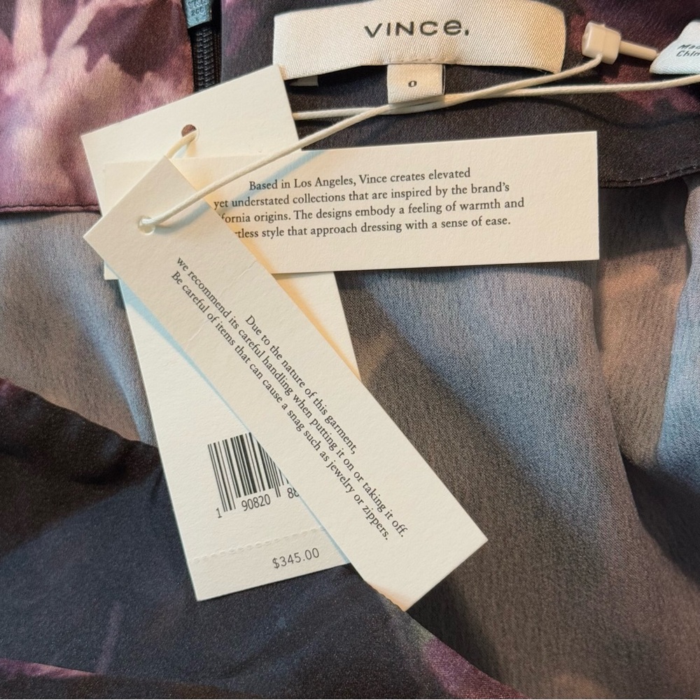 Vince Night Garden Handkerchief Drape Skirt - Picture 16 of 16